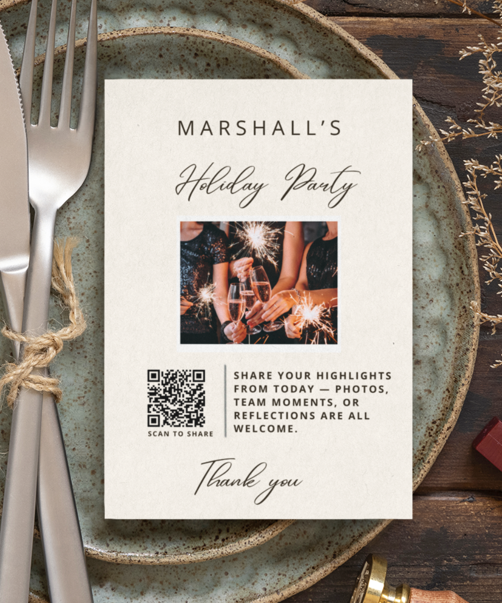 Social Party Digital Guestbook & QR Photo Sharing