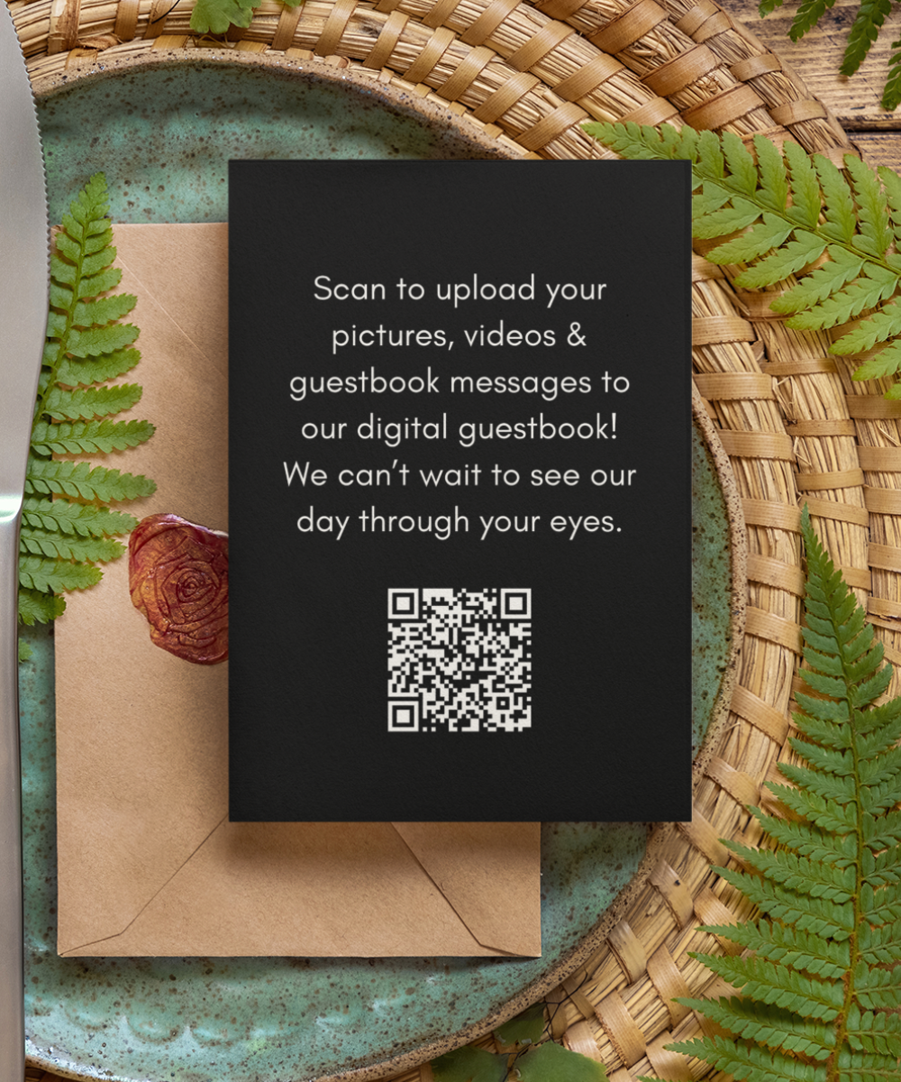Wedding Digital Guestbook & QR Photo Sharing