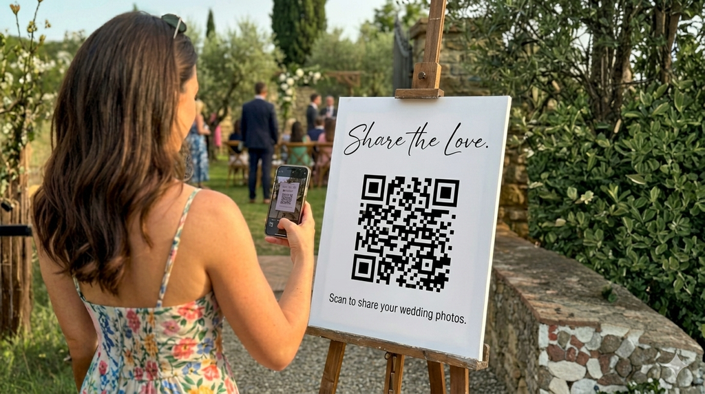 Wedding Digital Guestbook & QR Photo Sharing